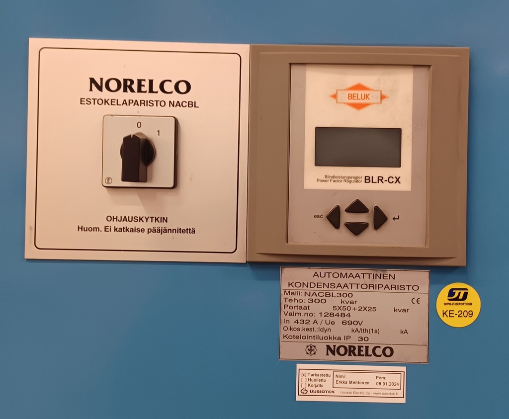Norelco 300 kVAr Estokelaparisto