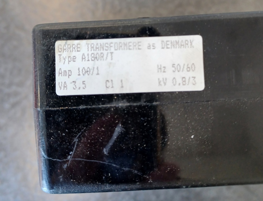 Kaapelivirtamuuntaja A180RIT amp. 100/1 VA 3,5