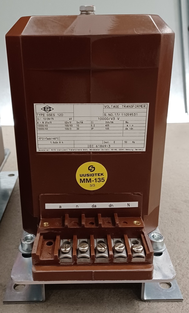 Jännitemuuntaja Ritz GSES 12D 10000:V3/100:V3/100:3 10VA cl 0,2; 30VA