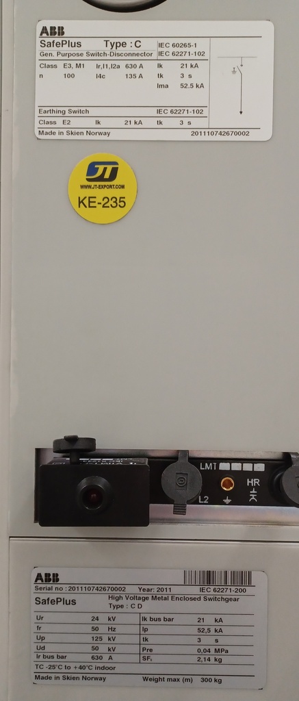 24 kV 21kA kojeisto ABB CD