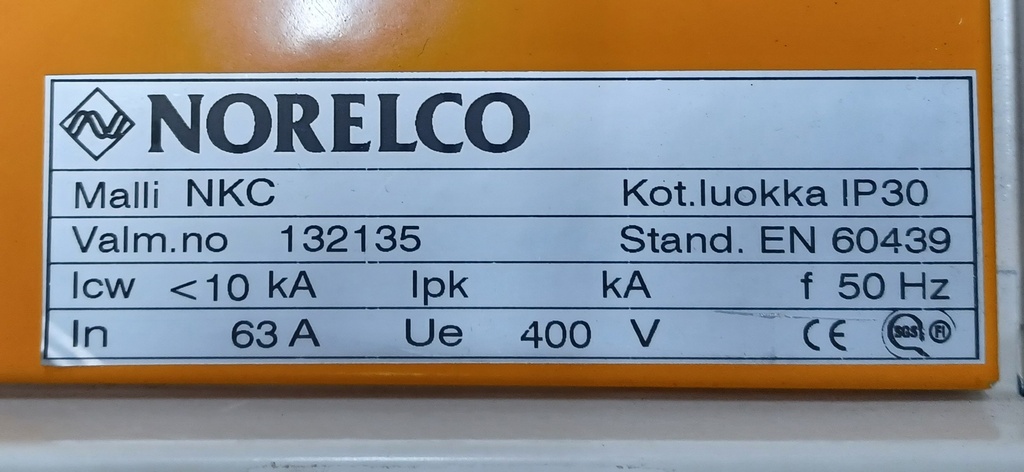 63A Norelco omakäyttökeskus