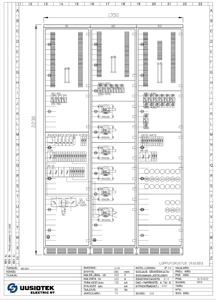 125A 230_400V Icw 10kA Norelco kentät 01-03