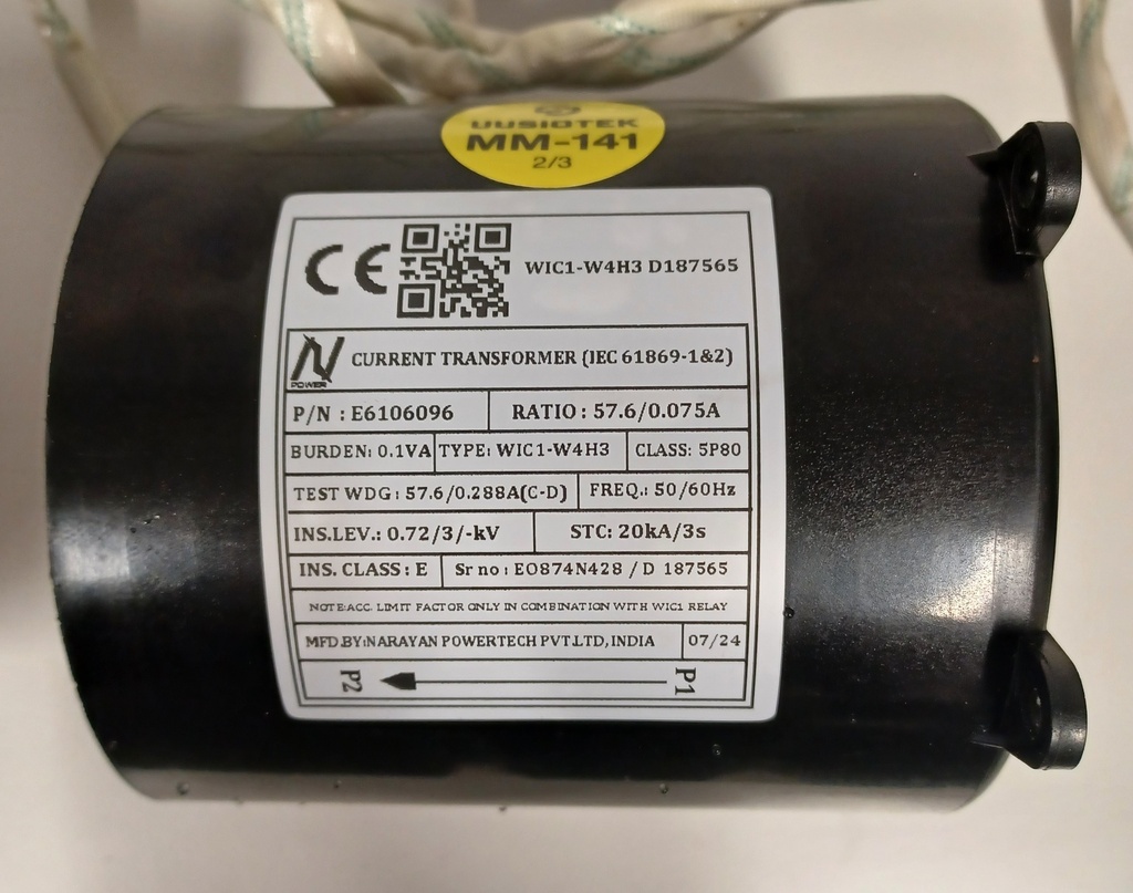 Virtamuuntaja N-Power WIC1-W4H3 57,6/0,075A cl. 5P80