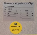 24kV 20kA 1250A VEO VEKE24 katkaisija vm. 2009