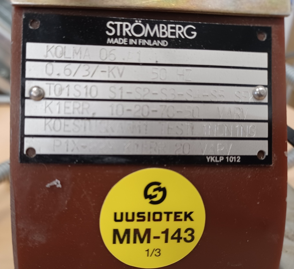 Kaapelivirtamuuntaja Strömberg KOLMA06-A1 kierr 10-20-70-50