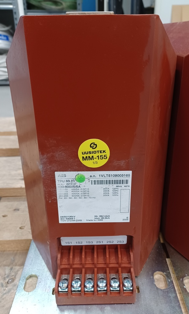 Virtamuuntaja ABB TPU 400-800//5/5A 5P10