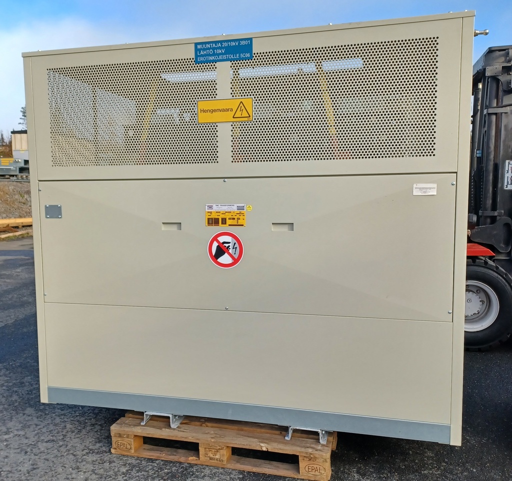 1000kVA 20,5/10,3kV TMC Transformers kuivamuuntaja vm. 2013