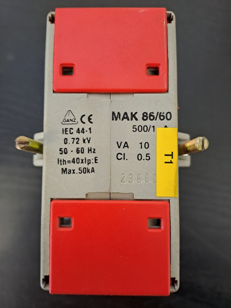 Virtamuuntaja MAK 86/60, 500/1A tarkkuusluokka 0.5