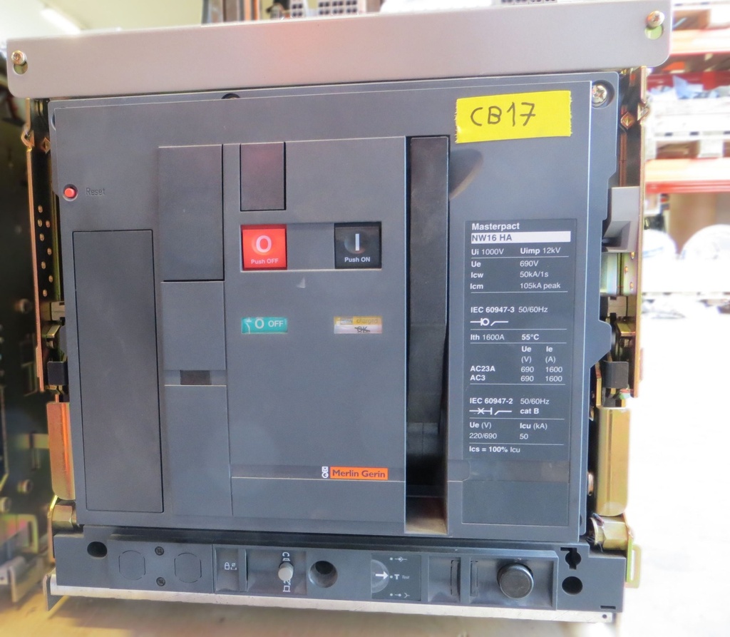 1600A circuit breaker MERLIN GERIN NW16 HA no relay