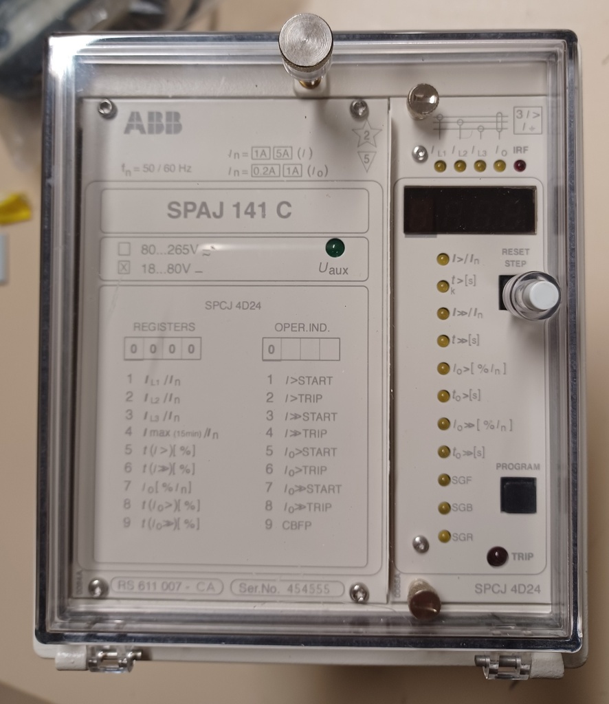 Overcurrent relay SPAJ 141 C