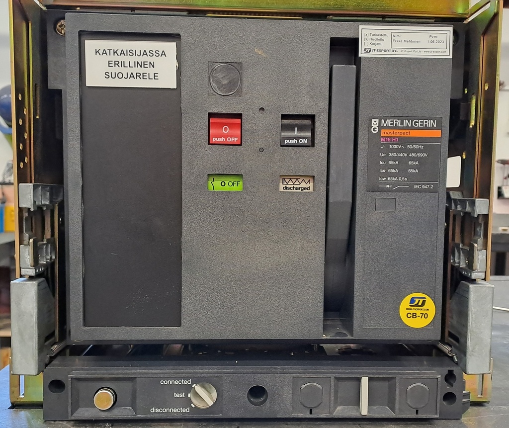 1600A circuit breaker MERLIN GERIN M16 H1 no relay