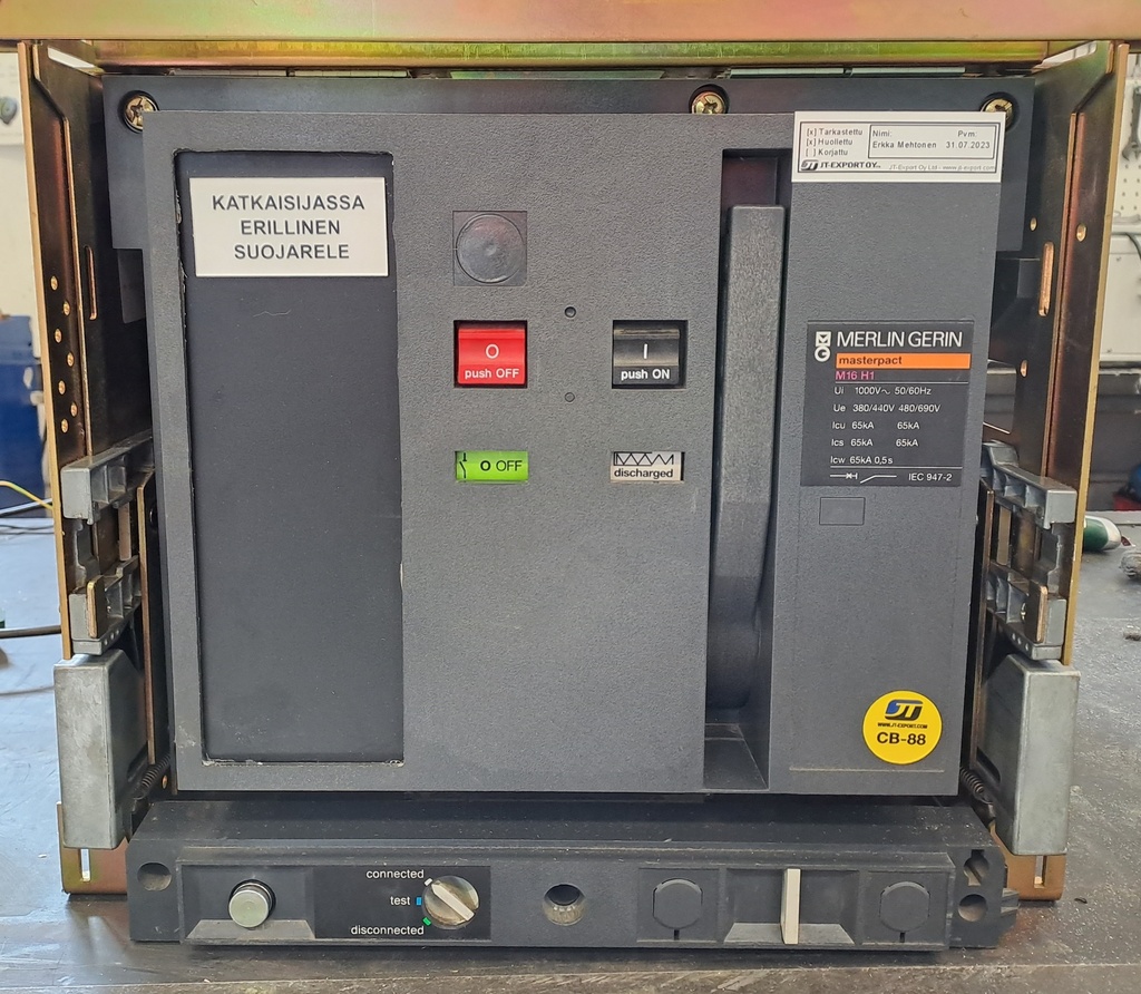 1600A circuit breaker MERLIN GERIN NW16 HA no relay 
