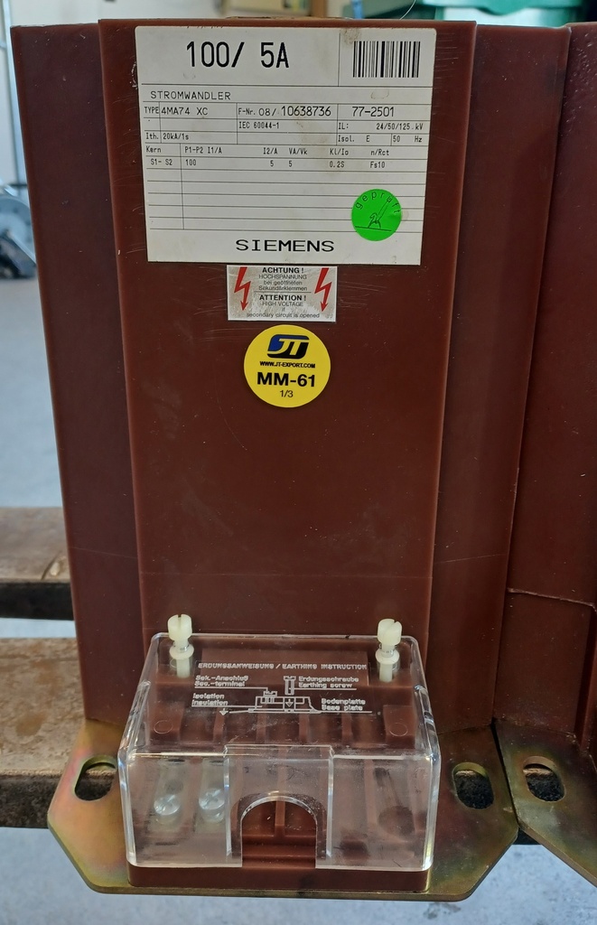Current transformer Siemens 4MA74 100/5A, 0,2S