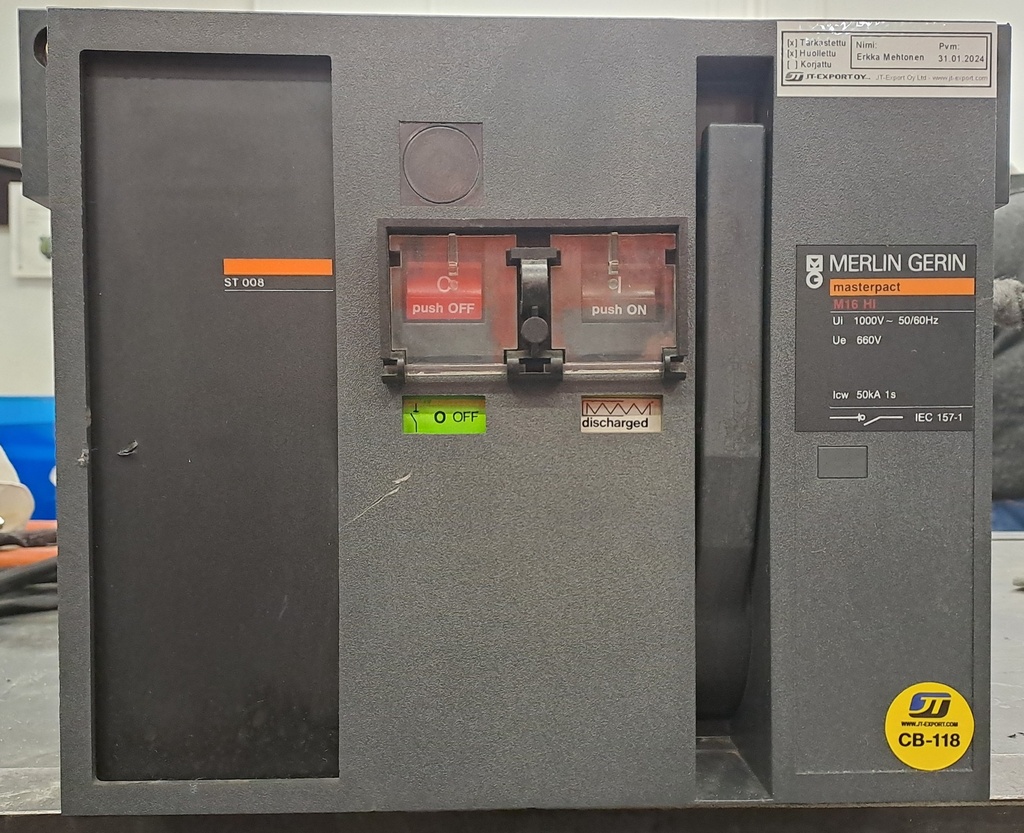 1600A circuit breaker Merlin Gerin Masterpact M16 H1