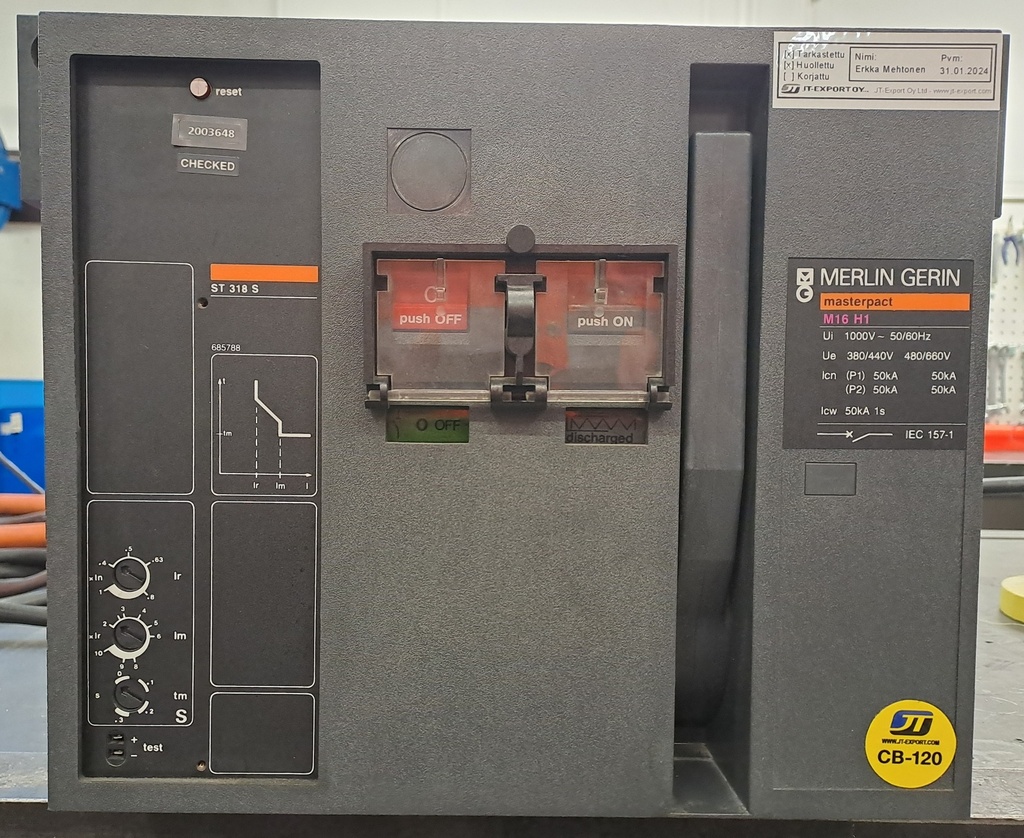 1600A circuit breaker Merlin Gerin Masterpact M16 H1