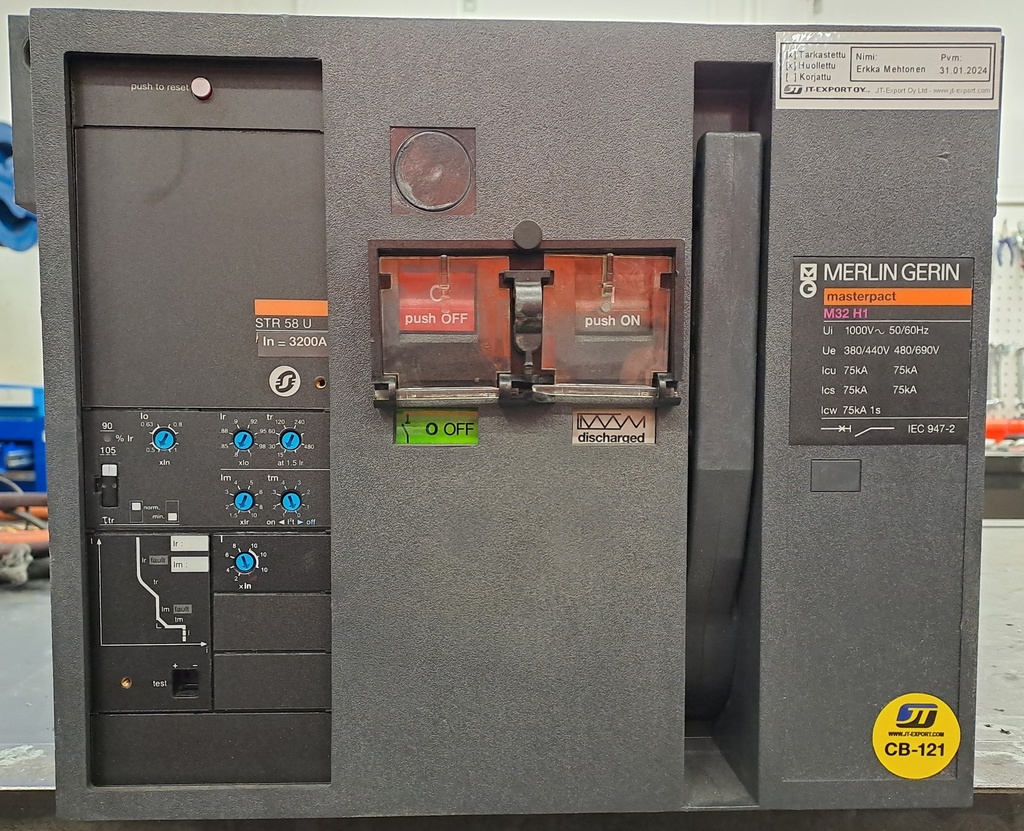 3200A katkaisija Merlin Gerin Masterpact M32 H1