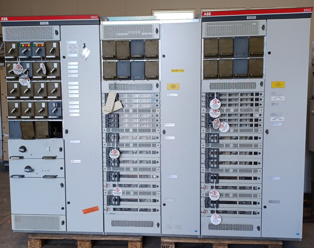 3150A 400V Icw 50kA low voltage center ABB MNS fields 13-15