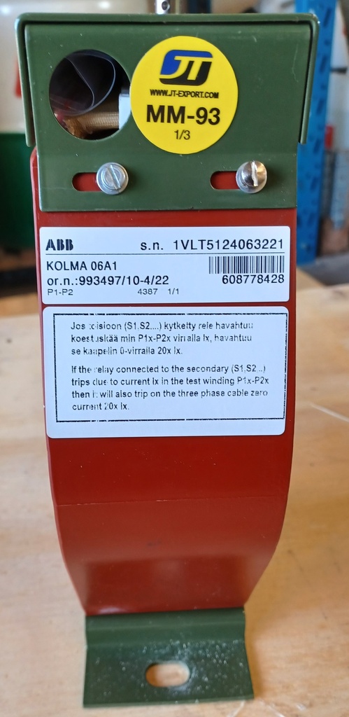 Current transformer ABB KOLMA06A1 50-150-500-750//5; 20//1A