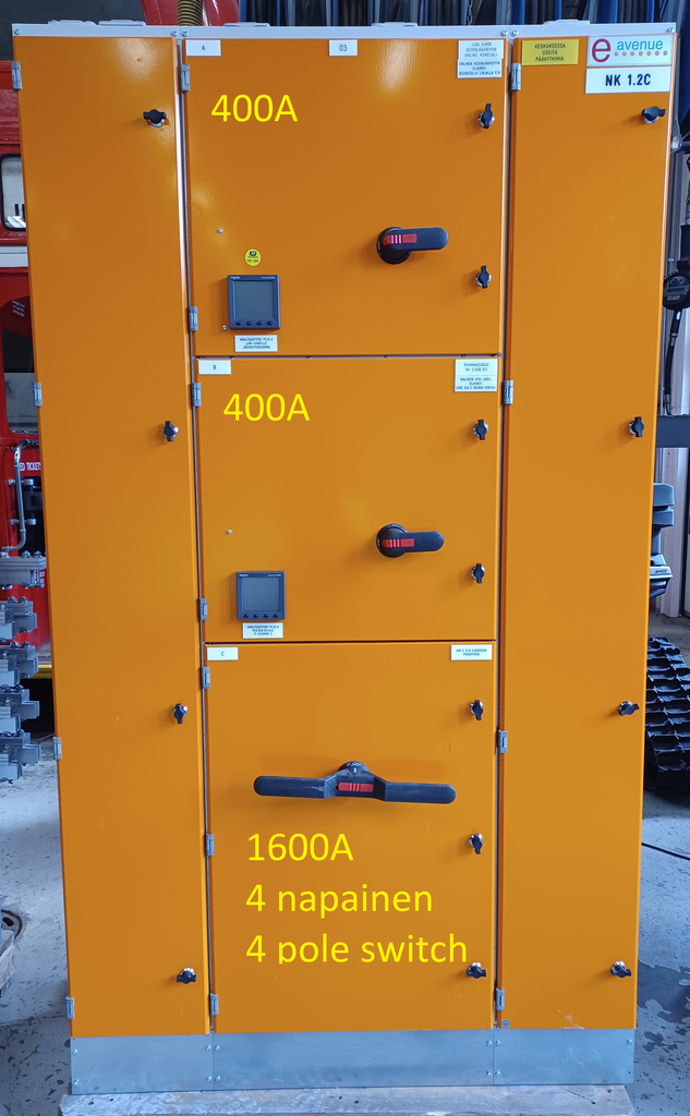 1600A 230_400V Icw 50kA Ipk 105kA kenttä 03 EAvenue NK1.2C 2/5 keskus