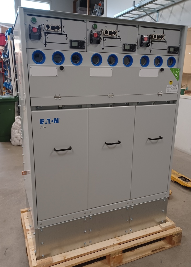 24kV 16kA Eaton Xiria CCT keskijännitekojeisto UUSI S1-S2 57,6/0,075A