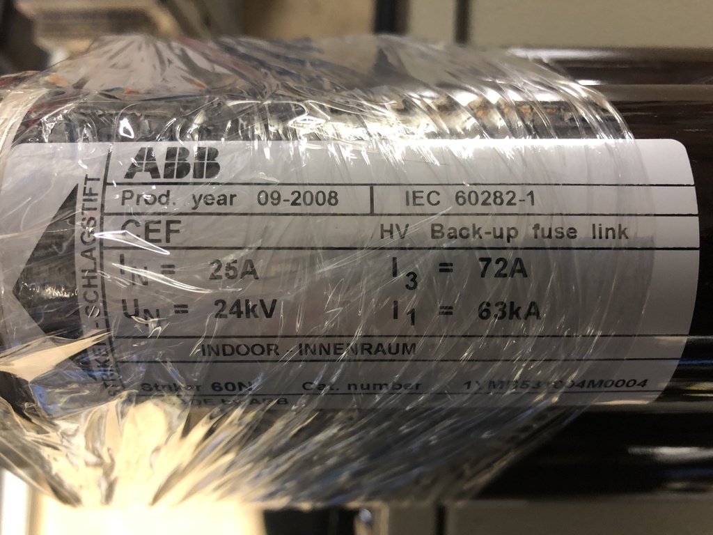24 kV-25A ABB keskijännitesulake