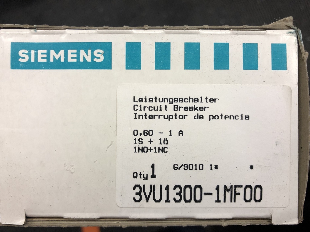 Siemens 3VU1300-1MF00 protective switch 0,6-1A
