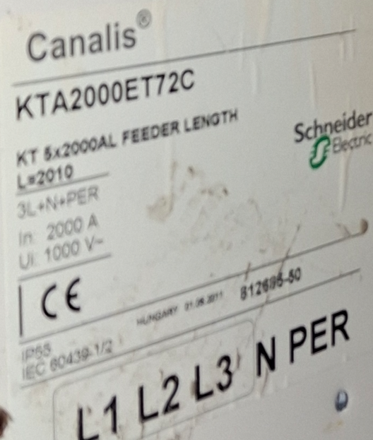 Schneider Electric Canalis KTA2000ET72C 2010mm