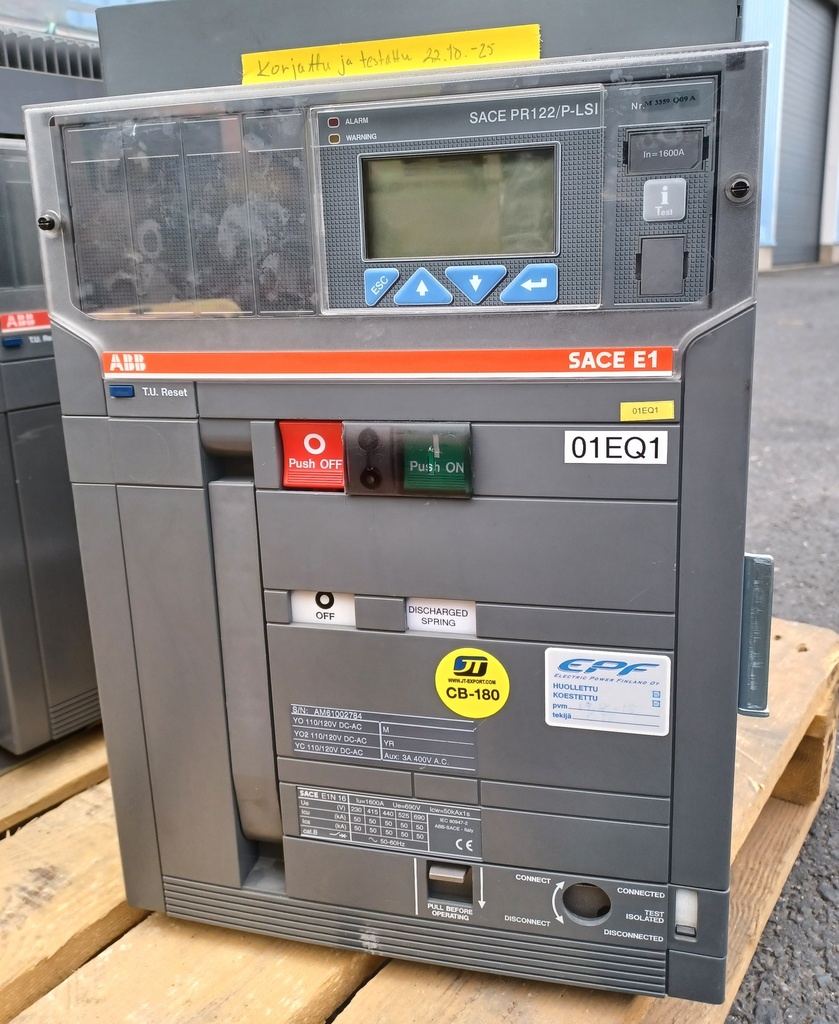 1600A Katkaisija ABB SACE E1N 16