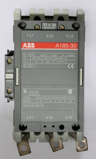 [A185-30] ABB A185-30 contactor 90kW 185A (AC-3) 