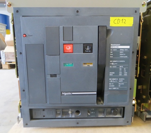 [CB12] 1600A Circuit breaker MERLIN GERIN  NW16 HA / no relay