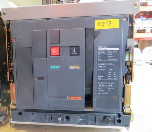 [CB17] 1600A circuit breaker MERLIN GERIN NW16 HA no relay
