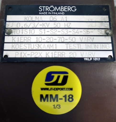 [MM-18] Current transformer Strömberg KOLMA06-A1