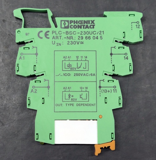 [PLC-RPT-230UC/21] Kytkentärele AC 230V 6A PLC-RPT-230UC/21