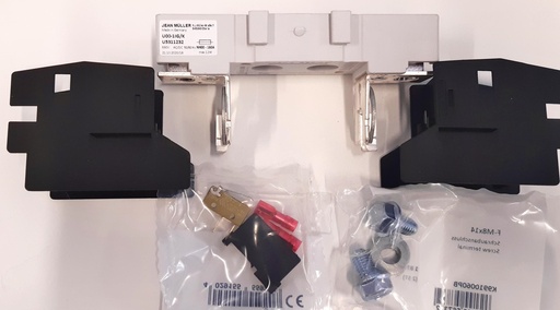 [N5013813/U5311232] Jean Muller U00-1IG NH Fuse-Bases For Baseplate UUSI