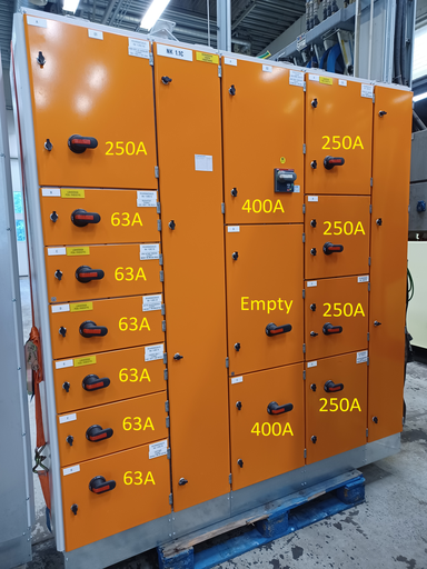 [KE-167] 1600A 230_400V Icw 50kA Ipk 105kA kentät 01-03 EAvenue NK1.1C 1/5 keskus