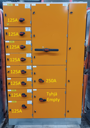 [KE-170] 1600A 230_400V Icw 50kA Ipk 105kA kentät 08-09 EAvenue NK1.1C 4/5 keskus