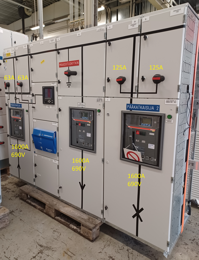 [KE-184] 1600A 230_400V Icw 50kA Ipk 105kA fields 01-04 EAvenue PK2.1 low voltage center