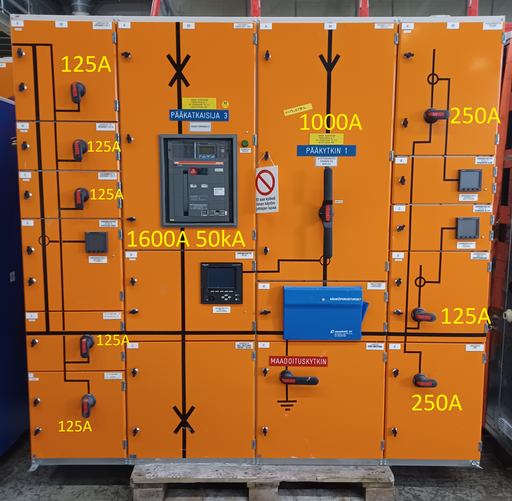 [KE-182] 1600A 230_400V Icw 50kA Ipk 105kA fields 02-05 EAvenue PK2.2C low voltage center