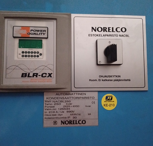 [KE-210] Norelco 250 kVAr Estokelaparisto