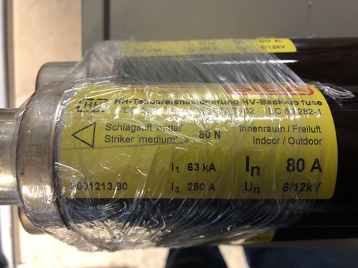 [KJS7] 12 kV-80A SIBA medium voltage fuse