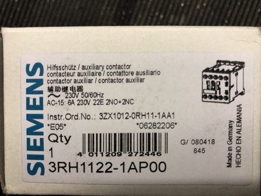 [3RH1122-1AP00] Siemens 3RH1122-1AP00 kontaktori