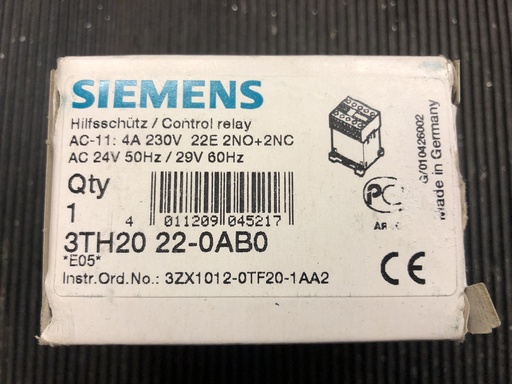 [3TH2022-0AB0] Siemens 3TH2022-0AB0 contactor 24VDC
