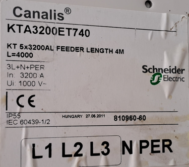 [KTA3200ET740] Schneider Electric Canalis KTA3200ET740 4000mm
