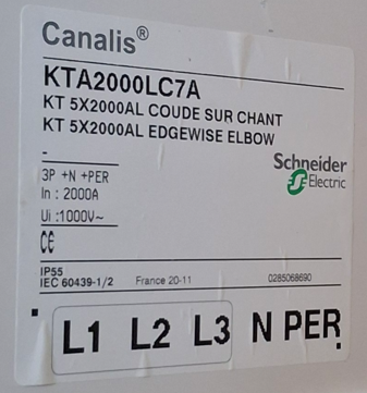 [KTA2000LC7A] Schneider Electric Canalis KTA2000LC7A connecting piece