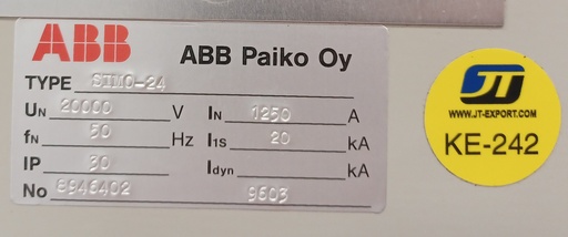 [KE-242] 20kV 20kA 1250A ABB SIMO-24 measuring panel